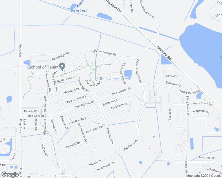 map of restaurants, bars, coffee shops, grocery stores, and more near Log Canyon Street in Kissimmee