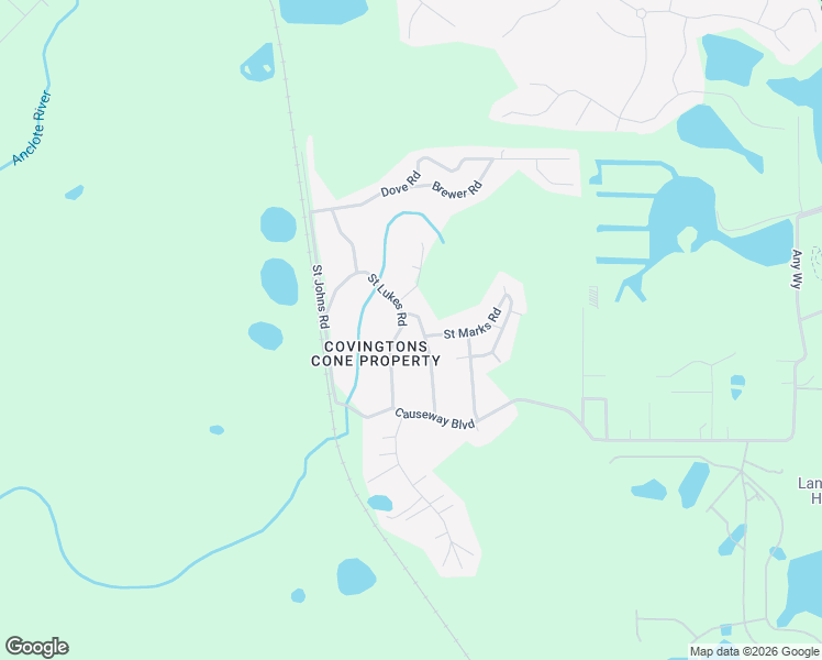 map of restaurants, bars, coffee shops, grocery stores, and more near 7532 Saint Lukes Road in Land O' Lakes