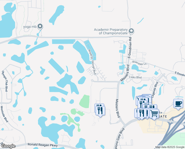map of restaurants, bars, coffee shops, grocery stores, and more near 8538 Zoeller Hills Drive in Davenport