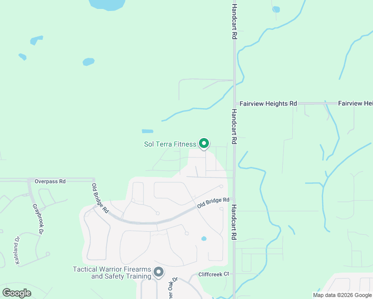 map of restaurants, bars, coffee shops, grocery stores, and more near 34294 Atkins Road in Wesley Chapel