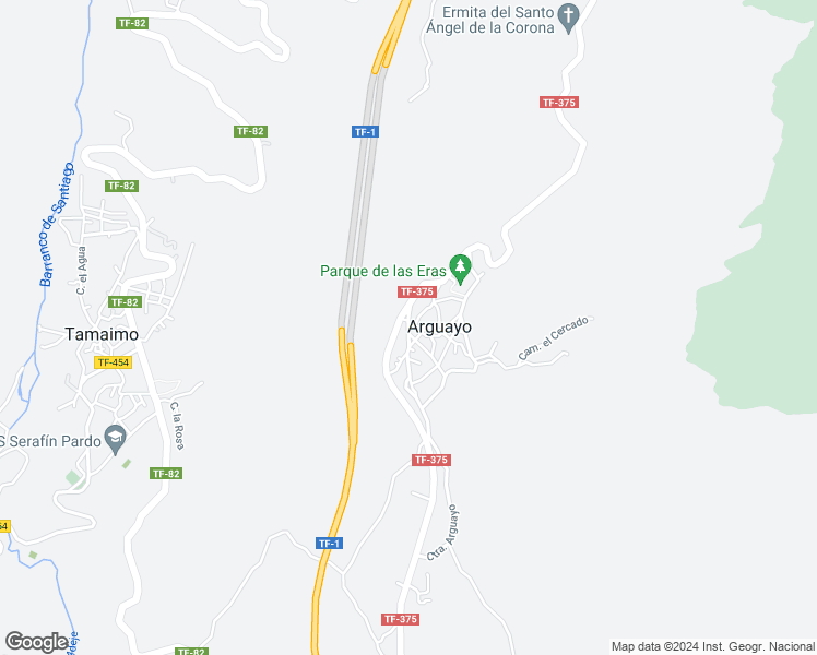 map of restaurants, bars, coffee shops, grocery stores, and more near 35 Calle Carretera General in Arguayo