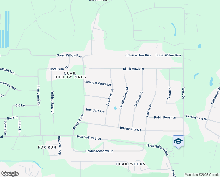 map of restaurants, bars, coffee shops, grocery stores, and more near 7625 Brookline Street in Zephyrhills