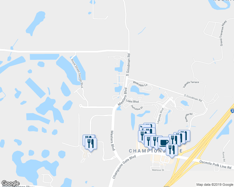 map of restaurants, bars, coffee shops, grocery stores, and more near 8318 Quimby Circle in Davenport