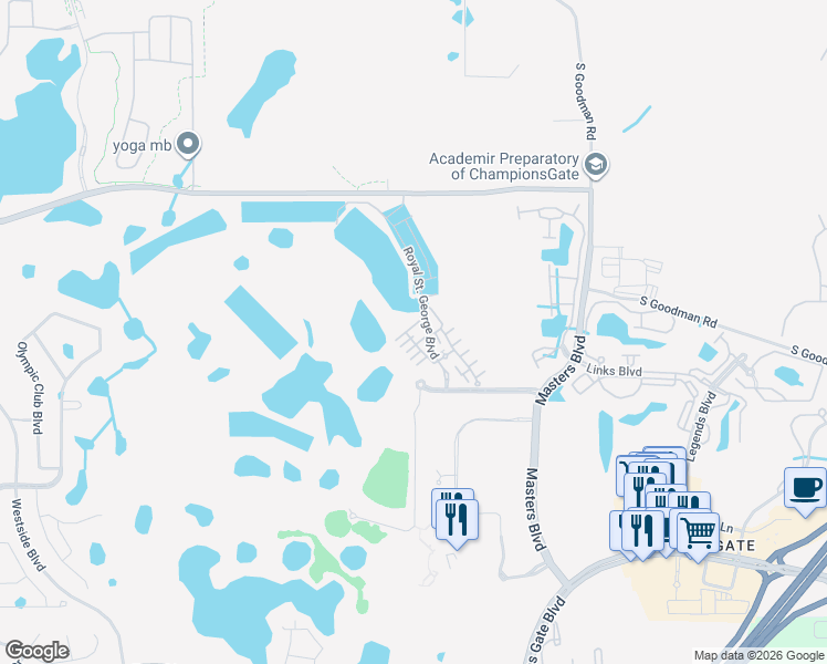 map of restaurants, bars, coffee shops, grocery stores, and more near 8538 Zoeller Hills Drive in Davenport
