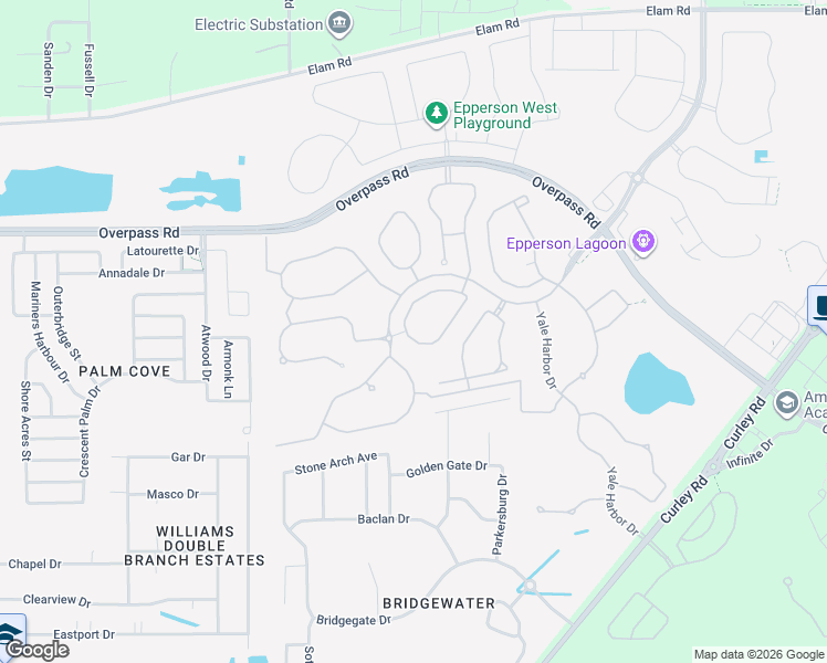 map of restaurants, bars, coffee shops, grocery stores, and more near 7566 Tuscan Bay Circle in Wesley Chapel