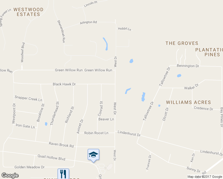 map of restaurants, bars, coffee shops, grocery stores, and more near 7785 West Drive in Zephyrhills