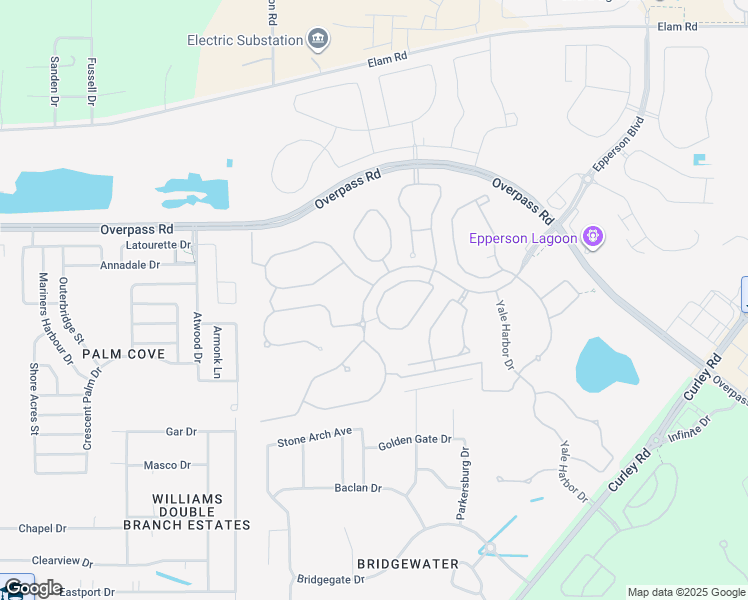 map of restaurants, bars, coffee shops, grocery stores, and more near 7566 Tuscan Bay Circle in Wesley Chapel