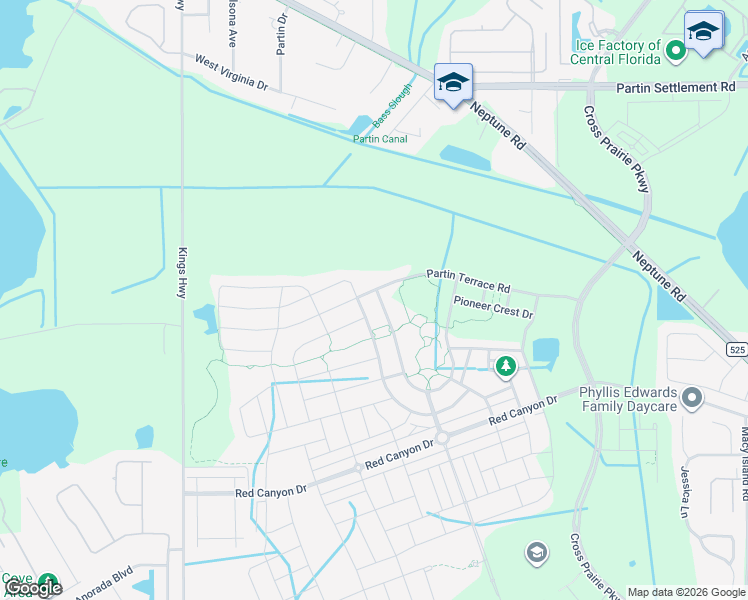 map of restaurants, bars, coffee shops, grocery stores, and more near 1580 Diamond Loop Drive in Kissimmee