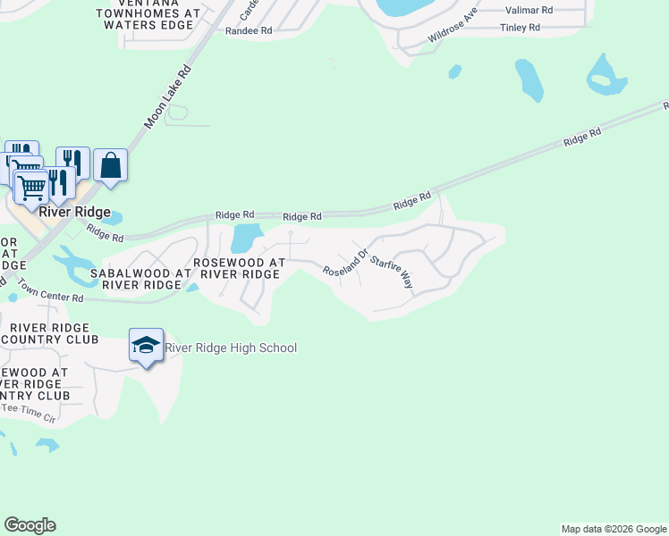 map of restaurants, bars, coffee shops, grocery stores, and more near 7805 Provance Lane in New Port Richey