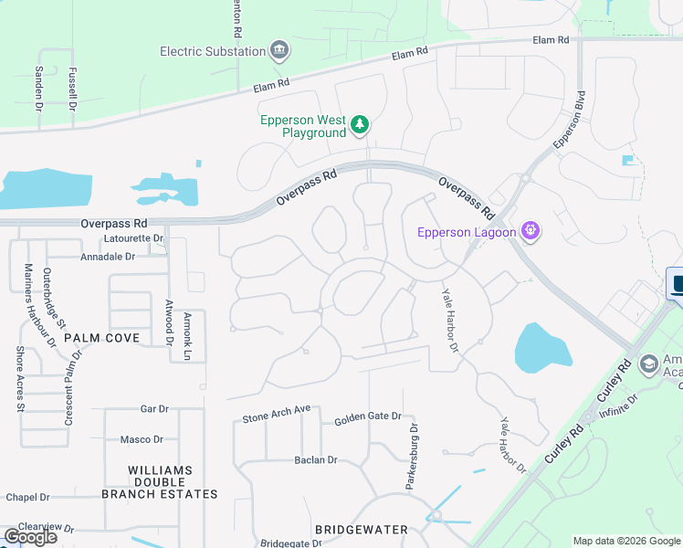 map of restaurants, bars, coffee shops, grocery stores, and more near 7510 Tuscan Bay Circle in Wesley Chapel