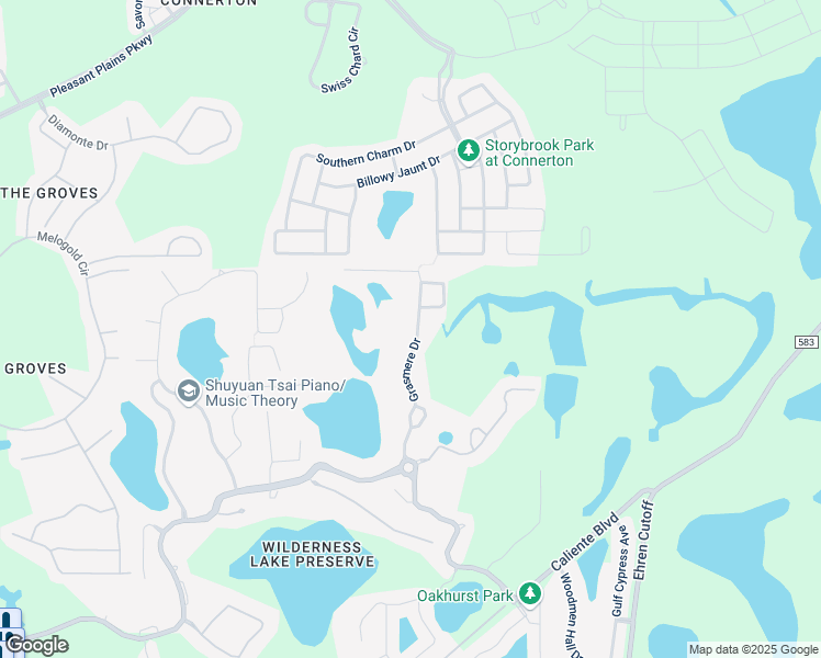 map of restaurants, bars, coffee shops, grocery stores, and more near 7841 Grasmere Drive in Land O' Lakes