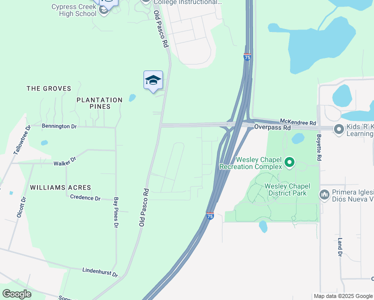 map of restaurants, bars, coffee shops, grocery stores, and more near 7851 Blair Drive in Zephyrhills