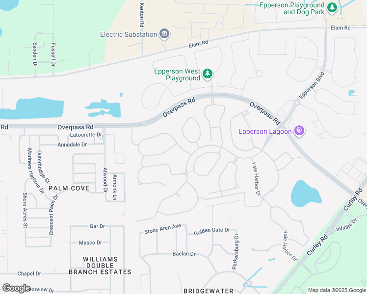 map of restaurants, bars, coffee shops, grocery stores, and more near 8246 Pelican Reed Circle in Wesley Chapel