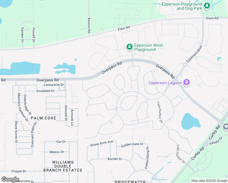 map of restaurants, bars, coffee shops, grocery stores, and more near 30950 Summer Sun Loop in Wesley Chapel