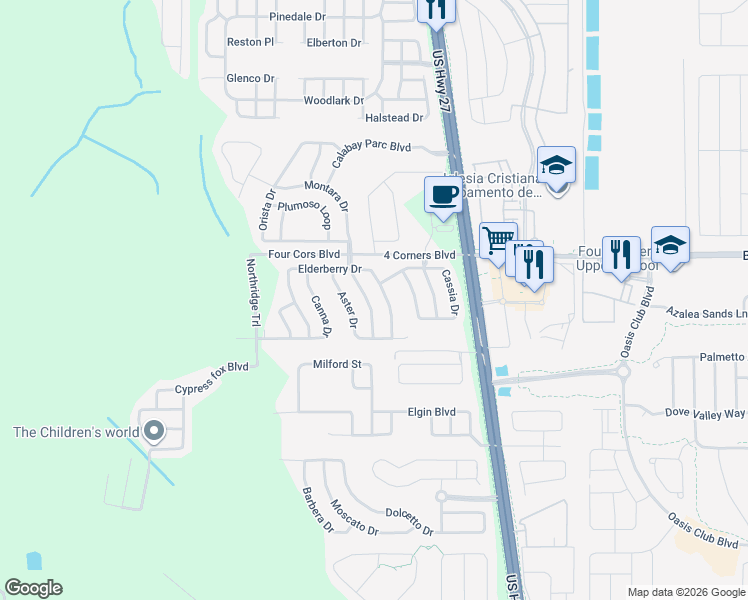 map of restaurants, bars, coffee shops, grocery stores, and more near 230 Roseling Crossing in Davenport