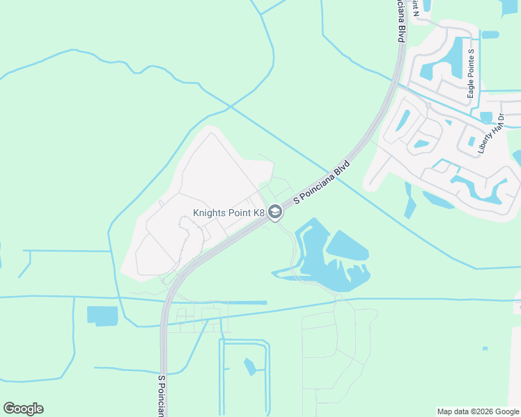 map of restaurants, bars, coffee shops, grocery stores, and more near 1256-1294 South Poinciana Boulevard in Kissimmee