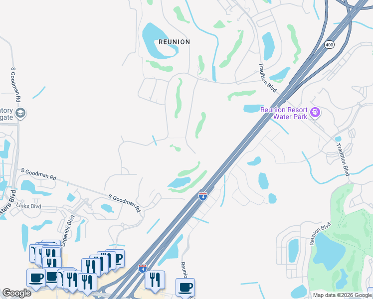map of restaurants, bars, coffee shops, grocery stores, and more near 1212 Castle Pines Court in Four Corners