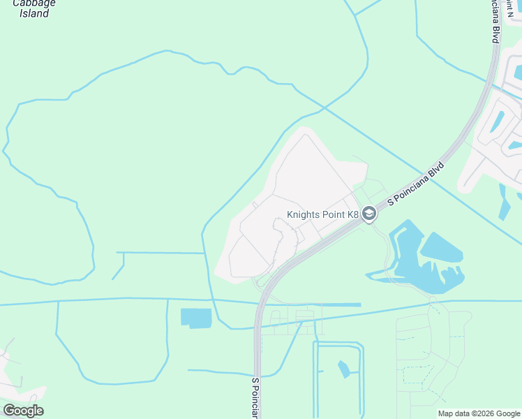 map of restaurants, bars, coffee shops, grocery stores, and more near 1368 South Poinciana Boulevard in Kissimmee