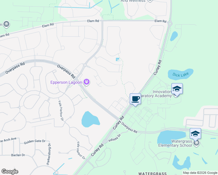 map of restaurants, bars, coffee shops, grocery stores, and more near 32062 Anchor Point Drive in Wesley Chapel
