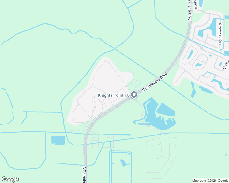 map of restaurants, bars, coffee shops, grocery stores, and more near 1256-1294 South Poinciana Boulevard in Kissimmee