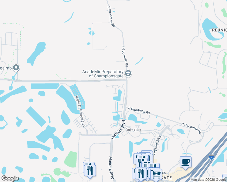 map of restaurants, bars, coffee shops, grocery stores, and more near 1222 Bella Cara Court in Davenport