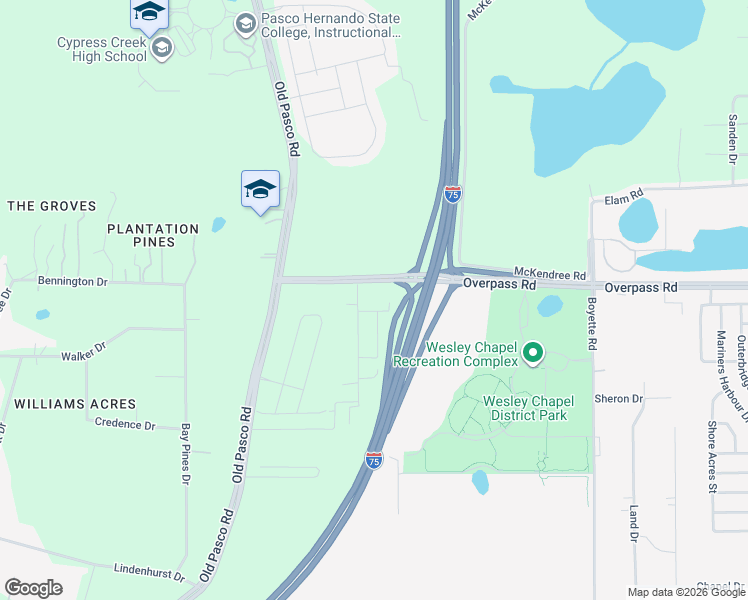 map of restaurants, bars, coffee shops, grocery stores, and more near 29450 Kelly Drive in Zephyrhills