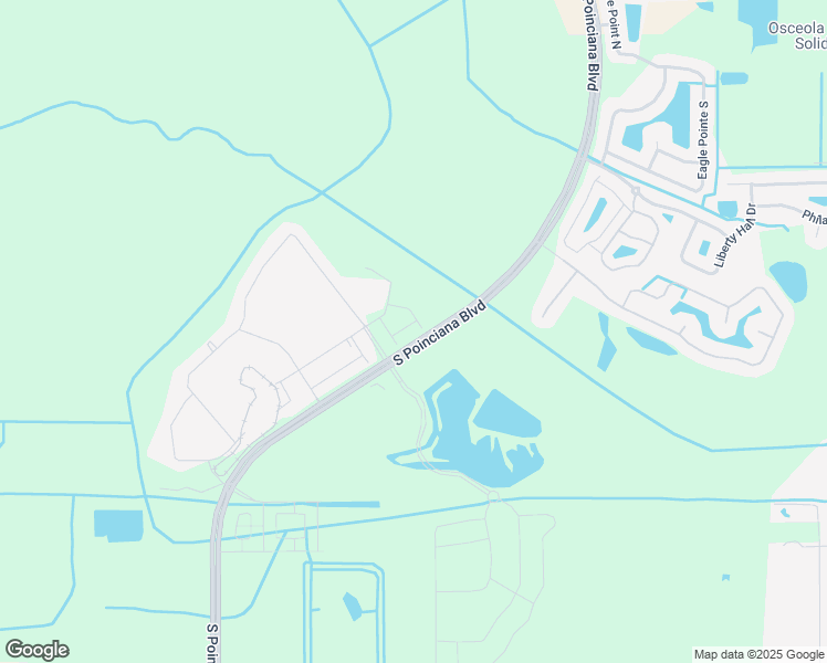 map of restaurants, bars, coffee shops, grocery stores, and more near 1230-1254 South Poinciana Boulevard in Kissimmee