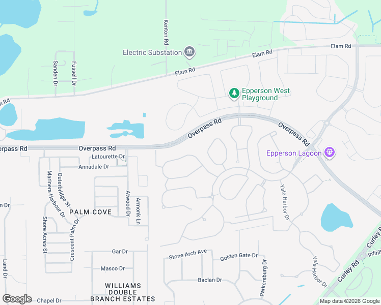 map of restaurants, bars, coffee shops, grocery stores, and more near 30885 Summer Sun Loop in Wesley Chapel