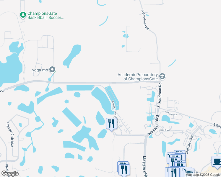 map of restaurants, bars, coffee shops, grocery stores, and more near 8505 Honors Street in Davenport