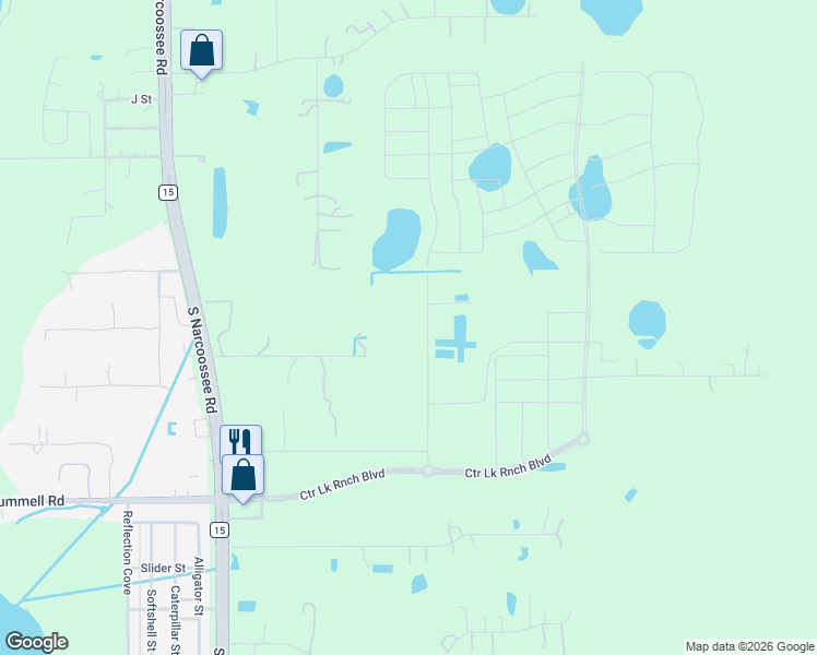 map of restaurants, bars, coffee shops, grocery stores, and more near 1240 Hackney Road in St. Cloud