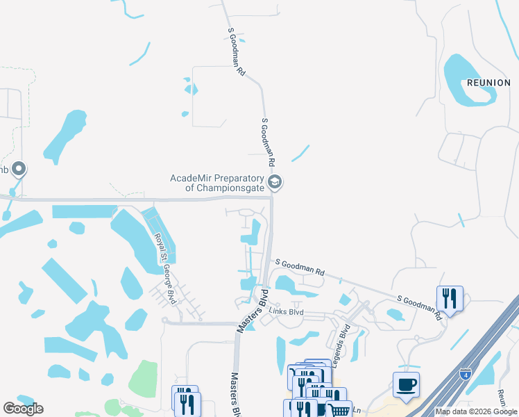 map of restaurants, bars, coffee shops, grocery stores, and more near 1210 Bella Rose Court in Davenport