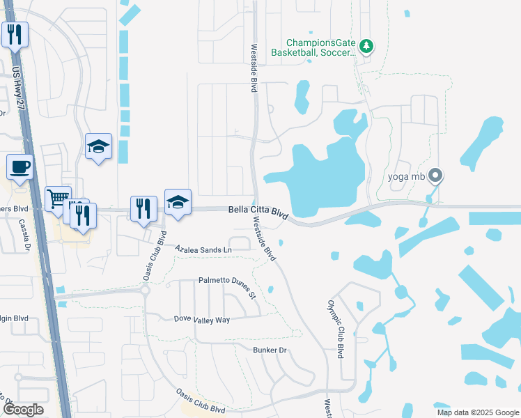 map of restaurants, bars, coffee shops, grocery stores, and more near 8932 Tri County Road in Davenport