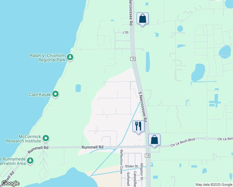 map of restaurants, bars, coffee shops, grocery stores, and more near 4845 Citrus Oak Lane in Saint Cloud