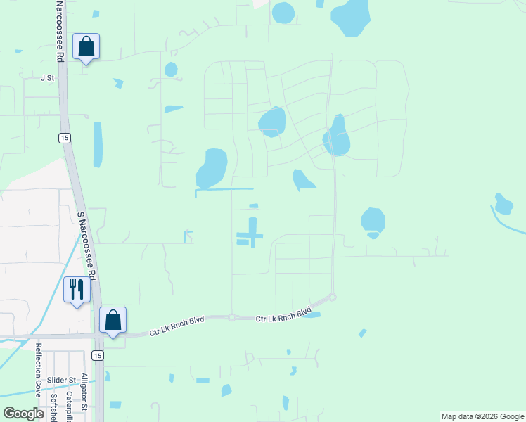 map of restaurants, bars, coffee shops, grocery stores, and more near 1235 Hackney Road in St. Cloud