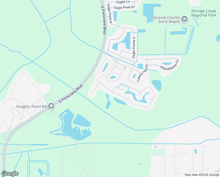 map of restaurants, bars, coffee shops, grocery stores, and more near 4616 Cumbrian Lakes Drive in Kissimmee