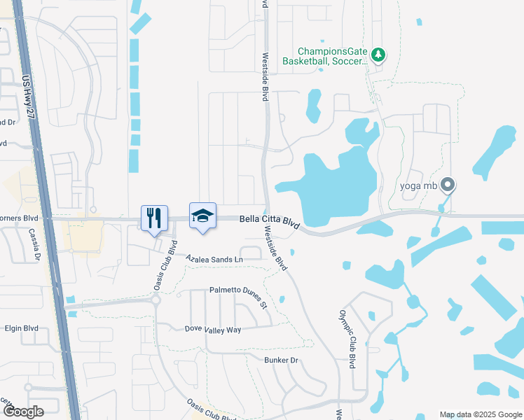map of restaurants, bars, coffee shops, grocery stores, and more near 8932 Tri County Road in Davenport