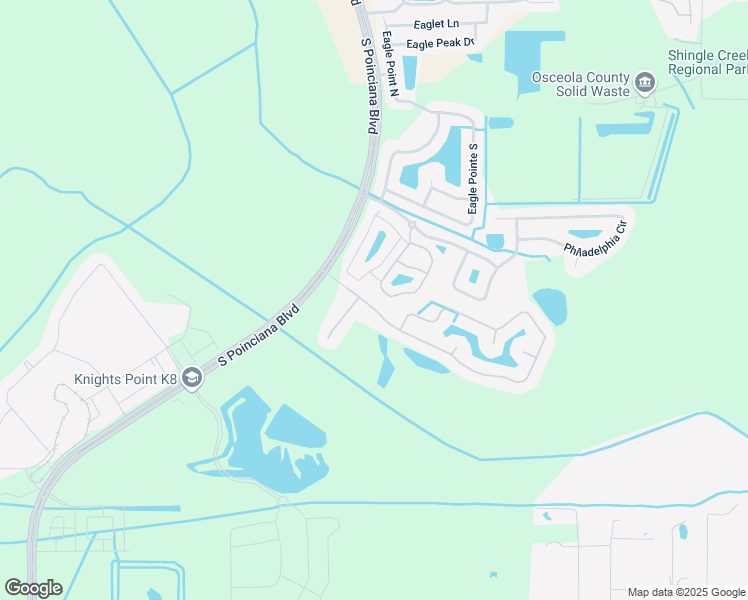 map of restaurants, bars, coffee shops, grocery stores, and more near 1178 South Beach Circle in Kissimmee