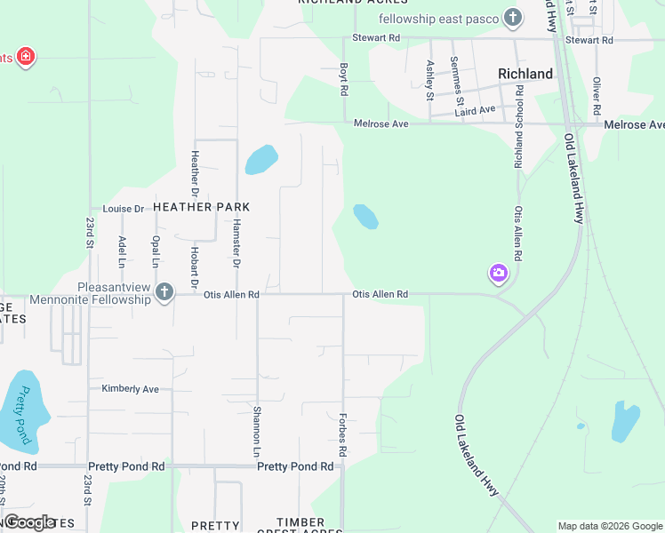 map of restaurants, bars, coffee shops, grocery stores, and more near 8046 Cindy Drive in Zephyrhills
