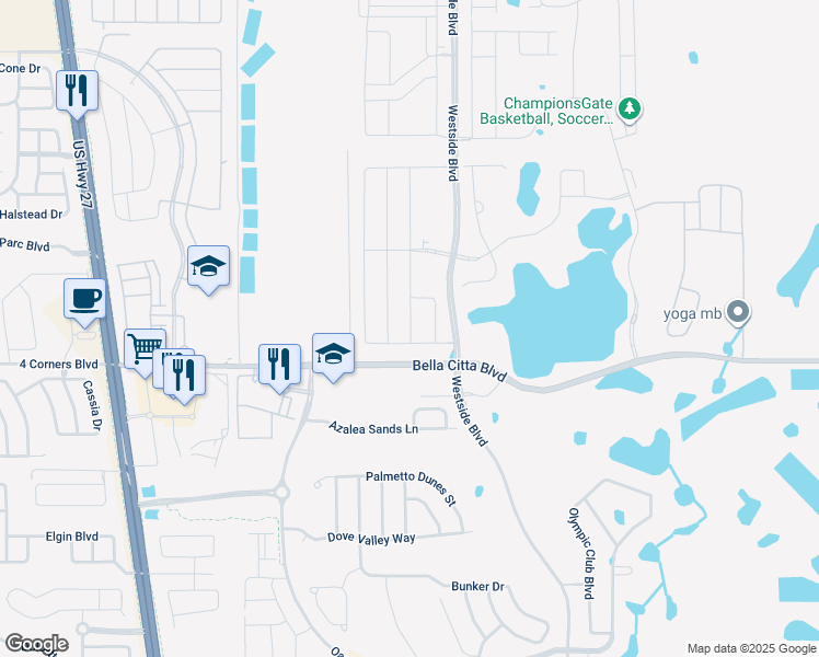 map of restaurants, bars, coffee shops, grocery stores, and more near 1198 Drop Ln in Four Corners