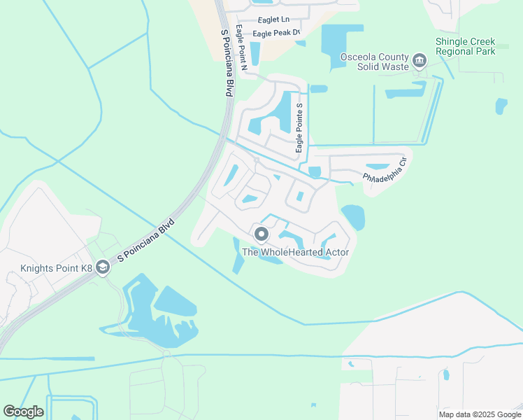 map of restaurants, bars, coffee shops, grocery stores, and more near 1228 South Beach Circle in Kissimmee