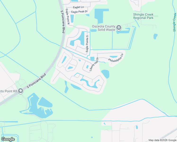 map of restaurants, bars, coffee shops, grocery stores, and more near 1150 Liberty Hall Drive in Kissimmee