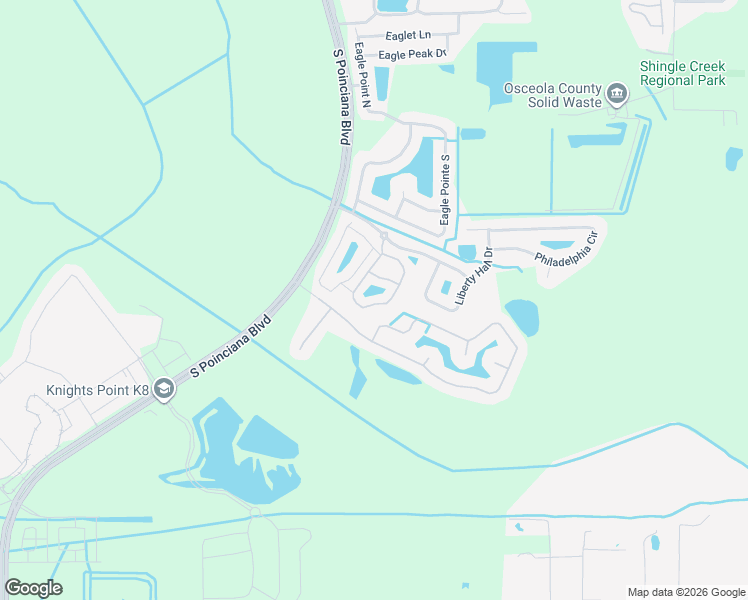 map of restaurants, bars, coffee shops, grocery stores, and more near 1228 South Beach Circle in Kissimmee