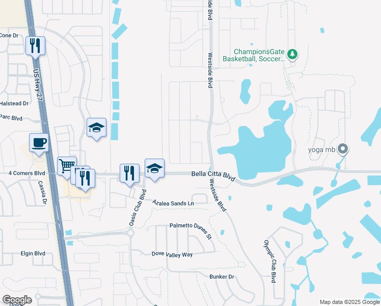 map of restaurants, bars, coffee shops, grocery stores, and more near 1198 Drop Ln in Four Corners