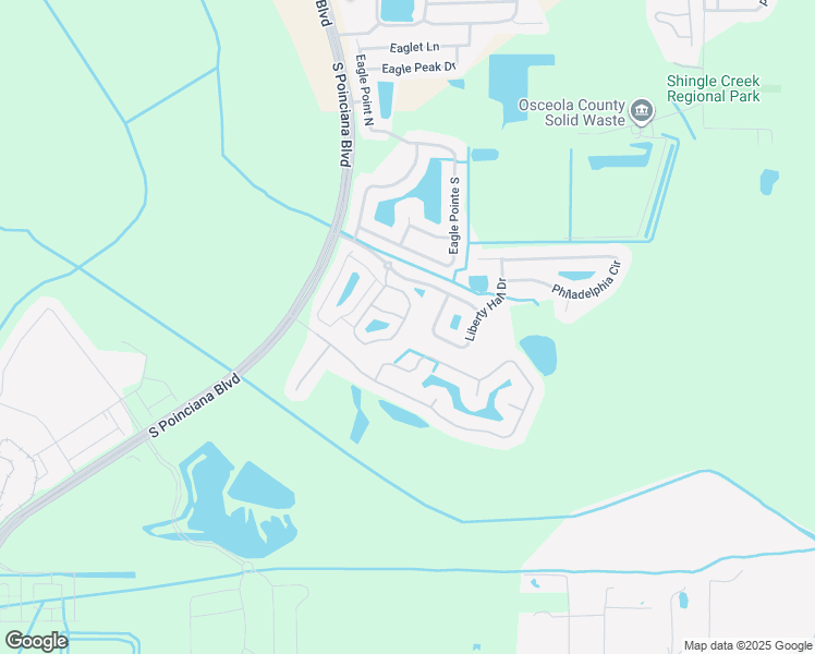 map of restaurants, bars, coffee shops, grocery stores, and more near 1228 South Beach Circle in Kissimmee