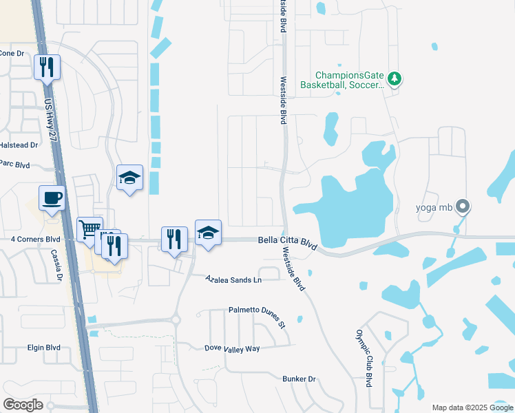 map of restaurants, bars, coffee shops, grocery stores, and more near 1198 Drop Ln in Four Corners