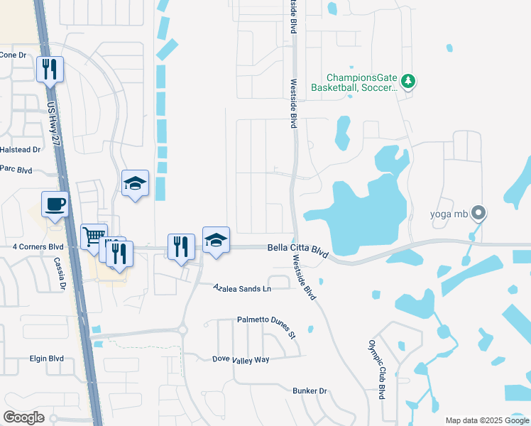 map of restaurants, bars, coffee shops, grocery stores, and more near 1198 Drop Ln in Four Corners