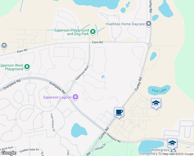 map of restaurants, bars, coffee shops, grocery stores, and more near 8082 Rolling Shell Trail in Wesley Chapel