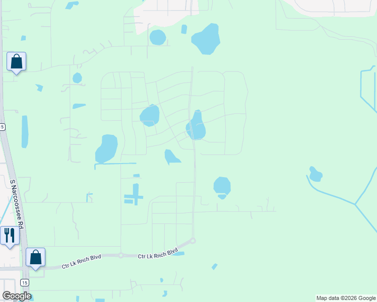 map of restaurants, bars, coffee shops, grocery stores, and more near 1220 12 Oaks Road in St. Cloud