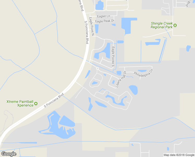 map of restaurants, bars, coffee shops, grocery stores, and more near 4719 Hemingway House Street in Kissimmee