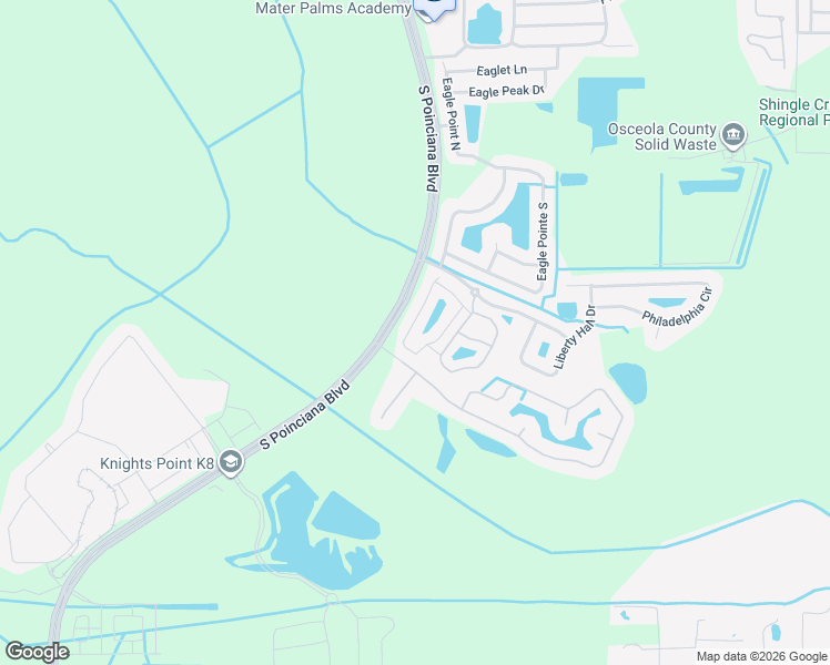 map of restaurants, bars, coffee shops, grocery stores, and more near 4773 Coral Castle Drive in Kissimmee